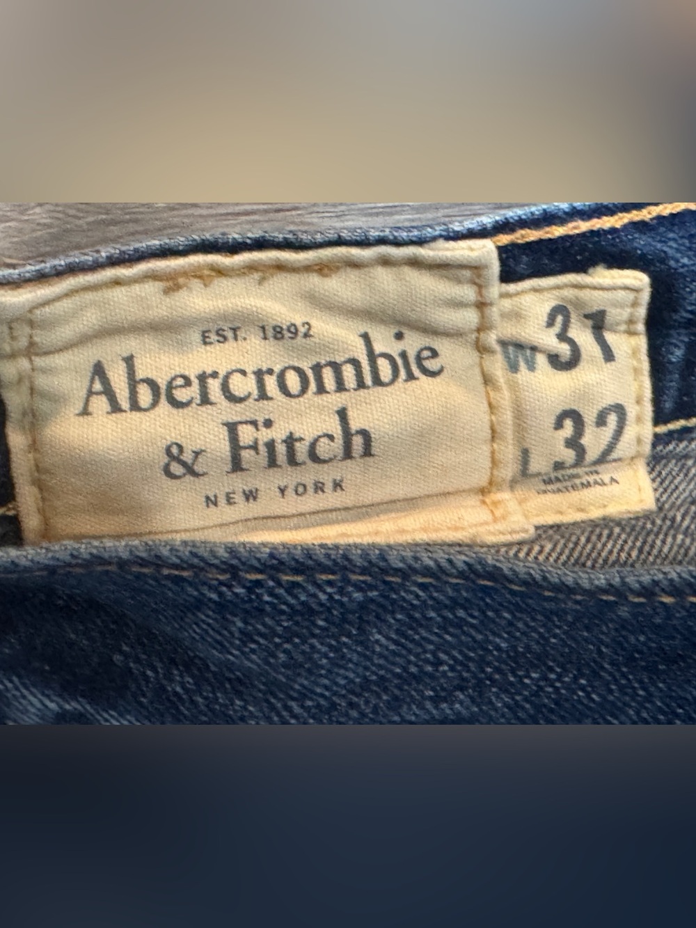 Vtg Abercrombie & Fitch Kilburn Low Rise Bootcut Men's Jeans 31x32 - Picture 5 of 12